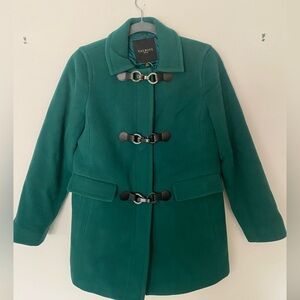 Talbots Size 4P Pine Green Wool Blend Lined Jacket